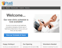 Tablet Screenshot of hadimedicalclinic.org